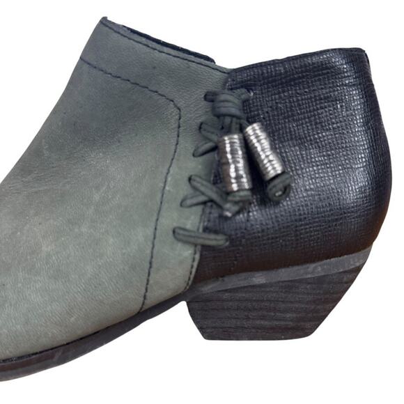 OTBT Truckage Womens Leather Green Open Toe Ankle Booties Boots Shoes sz 6.5 - Picture 9 of 16